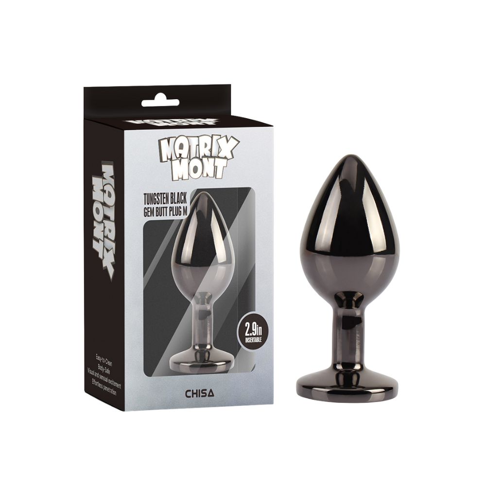 CHISA-MATRIX MONT 鎢黑寶石肛塞 M(黑)