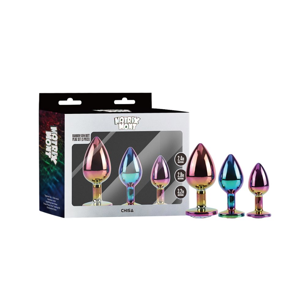 CHISA-MATRIX MONT 彩虹寶石肛塞組