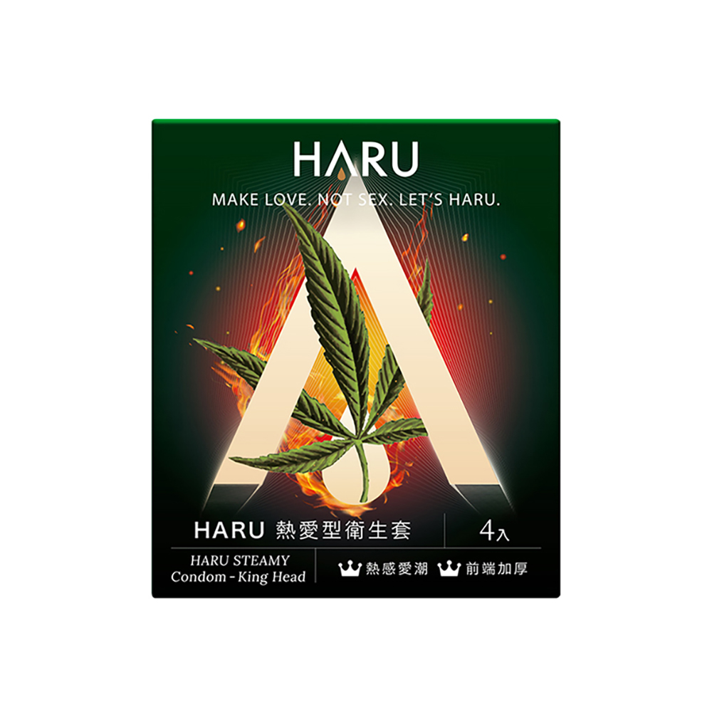 HARU-STEAMY KING HEAD 熱愛型衛生套(4入)