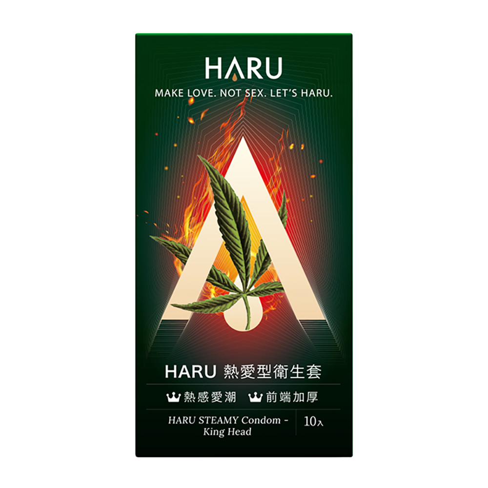 HARU-STEAMY KING HEAD 熱愛型衛生套(10入)