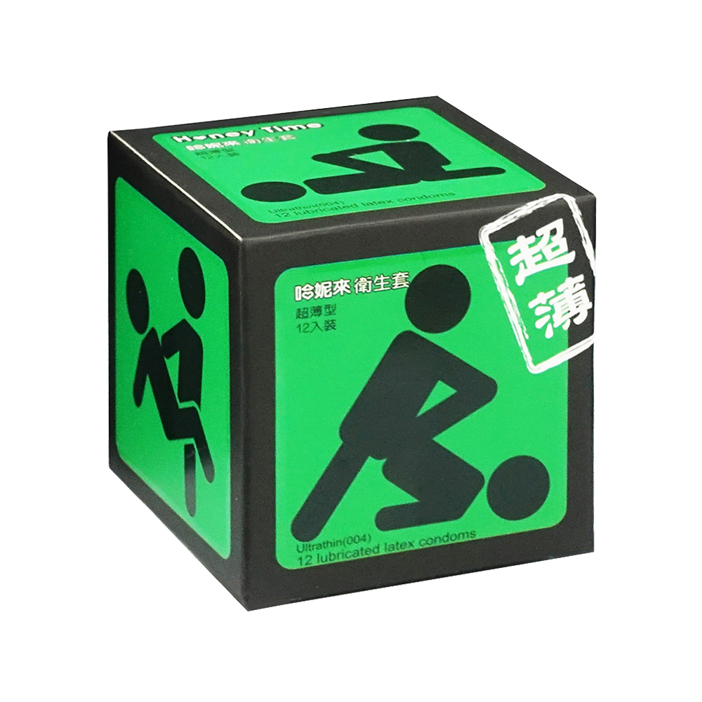 哈妮來-樂活套超薄型保險套(綠)-12入