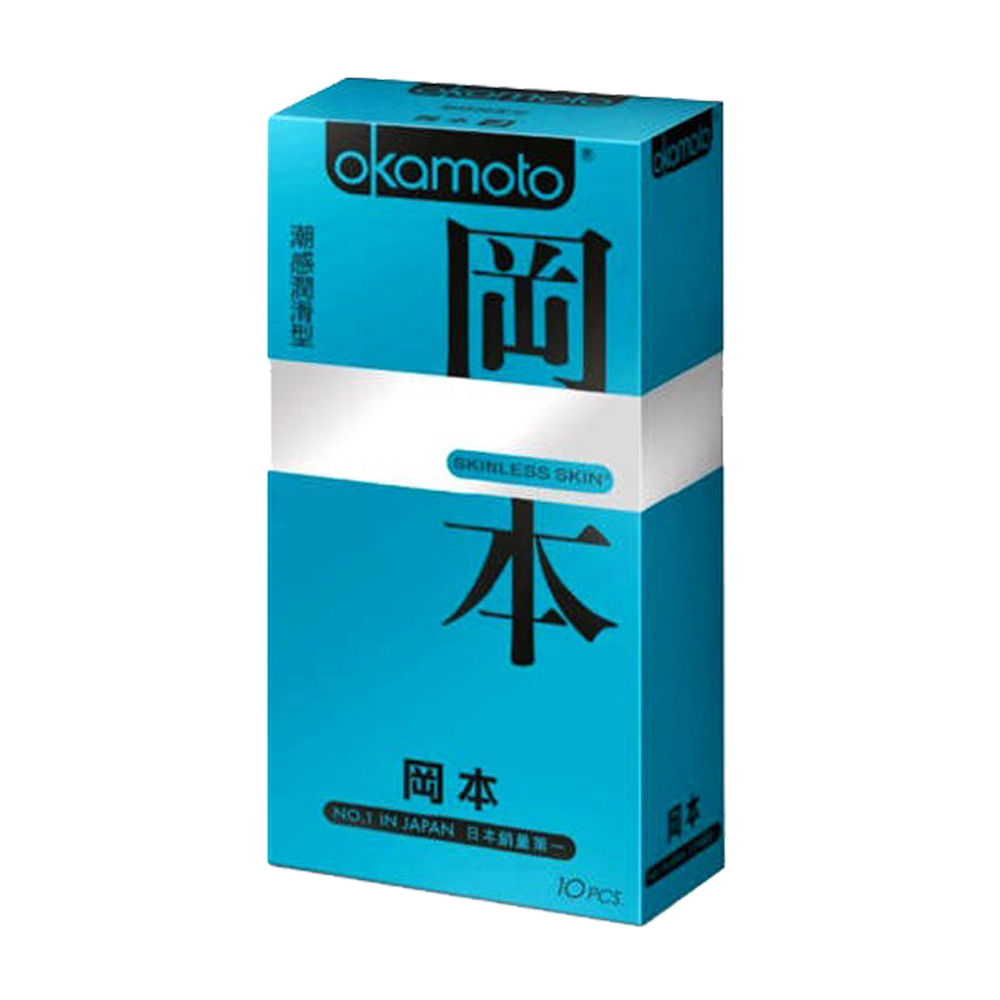 岡本-Skinless Skin 潮感潤滑型保險套-10入