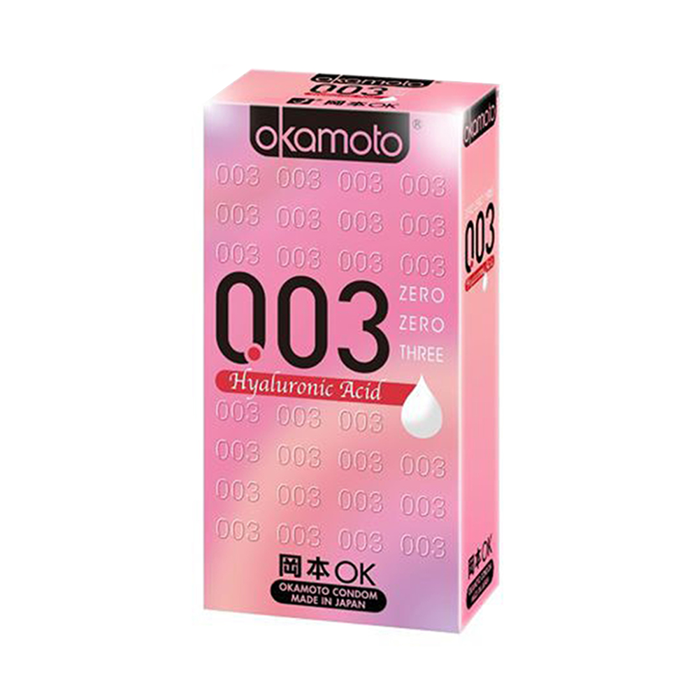 岡本-003玻尿酸極薄水潤保險套-10入