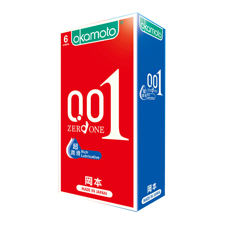 岡本-001RL超潤滑保險套-6入