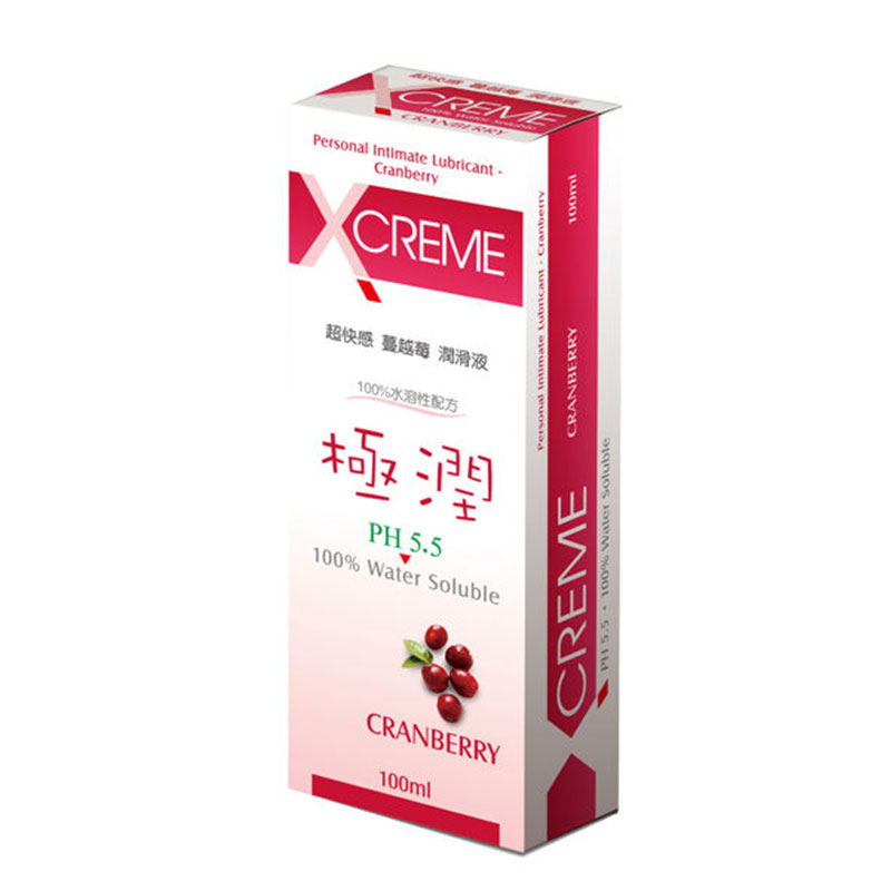 岡本-X Creme超快感潤滑液100ml(蔓越莓)