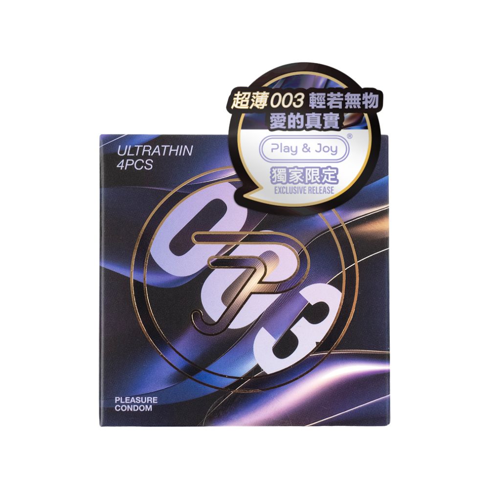 PLAY&JOY-PLEASURE CONDOM 樂趣保險套 4入