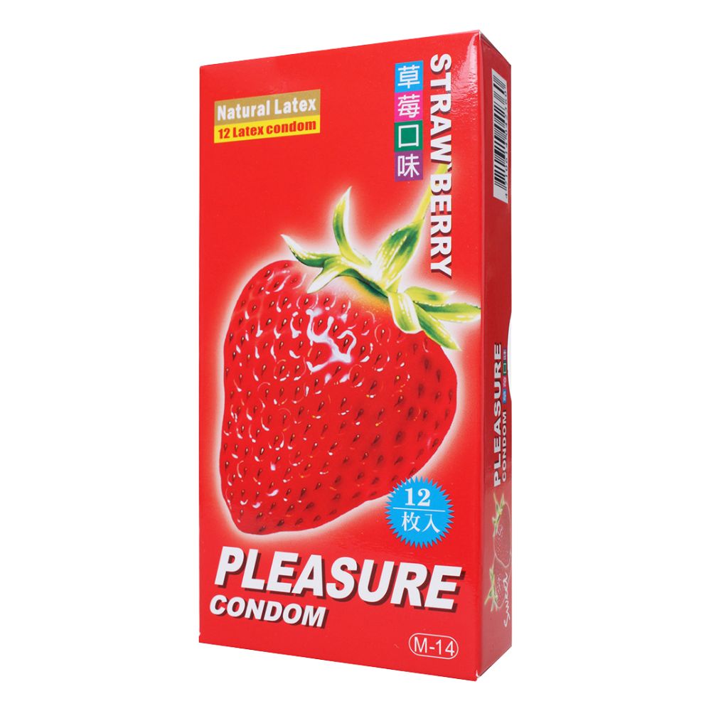 樂趣-螺紋顆粒 3in1草莓味-12入
