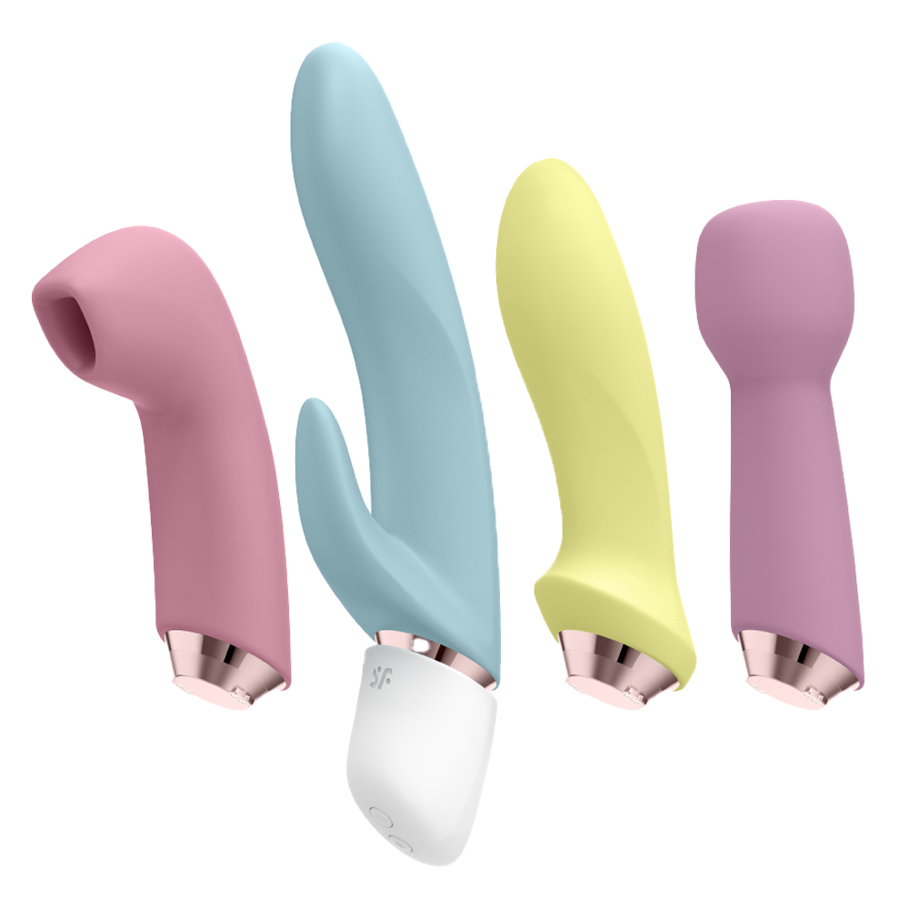 Satisfyer-Marvelous Four 超級驚奇吸吮按摩4件套組(玫瑰