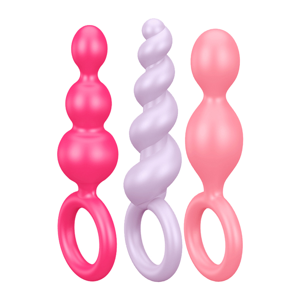 Satisfyer-Booty Call後庭拉珠3入(彩色)
