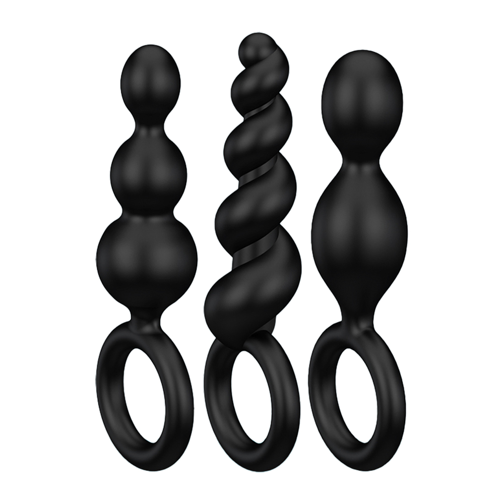 Satisfyer-Booty Call後庭拉珠3入(黑)