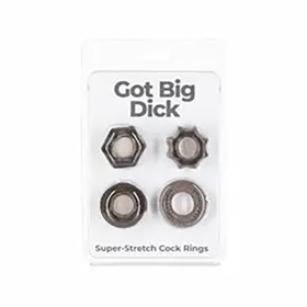 BMS-PowerBullet Got Big Dick 鎖精環4入
