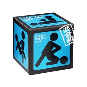 哈妮來-樂活套混合裝保險套(藍)-12入