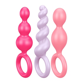 Satisfyer-Booty Call後庭拉珠3入(彩色)