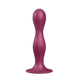Satisfyer-Double Ball-R 雙球扭轉後庭+吸盤 (紅)