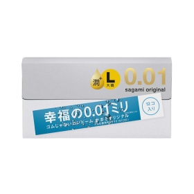 相模-001極潤PU保險套 L加大-12入
