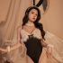 耶妮婭-誘惑兔女郎連身套裝(黑)